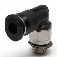 Đầu Nối Nhanh Khí Nén Dạng Cong 90° Ren Ngoài Pisco PL4-M6M-C