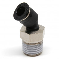 Đầu Nối Nhanh Khí Nén Dạng Cong 45° Ren Ngoài Pisco PLH6-02M-C