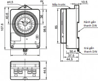 Công Tắc Đồng Hồ Panasonic 20A-220V