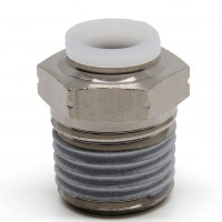 Đầu Nối Nhanh Khí Nén Dạng Thẳng Thân Lục Giác Ren Ngoài Pisco PC1/4-02M-C