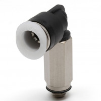 Đầu Nối Nhanh Khí Nén Dạng Cong 90° Ren Ngoài (Dài) Pisco PLL1/4-U10MU