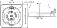 Ổ Cắm Locking Gắn Nổi Panasonic Màu Đen 30A-250V-3P+Ground