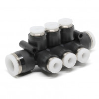 Đầu Nối Nhanh Khí Nén Chữ T 8 Ngã Dạng Nối Giảm Pisco PKVG3/8-3/16-C