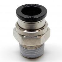 Đầu Nối Nhanh Khí Nén Dạng Thẳng Thân Lục Giác Ren Ngoài Pisco PC12-N3U