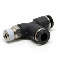 Đầu Nối Nhanh Khí Nén Dạng Chữ T Ren Ngoài Pisco PD6-01W