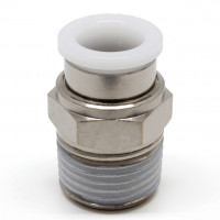 Đầu Nối Nhanh Khí Nén Dạng Thẳng Thân Lục Giác Ren Ngoài Pisco PC1/2-04