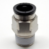 Đầu Nối Nhanh Khí Nén Dạng Thẳng Thân Lục Giác Ren Ngoài Pisco PC16-N4UW