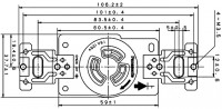 Ổ Cắm Locking Gắn Âm Panasonic Màu Đen 20A-250V-3P