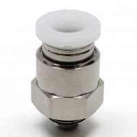 Đầu Nối Nhanh Khí Nén Dạng Thẳng Thân Lục Giác Ren Ngoài Pisco PC1/4-N0U