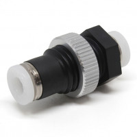 Đầu Nối Nhanh Khí Nén Dạng Thẳng Ren Ngoài Lắp Kẹp Vách Pisco PMP5/32