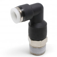 Đầu Nối Nhanh Khí Nén Dạng Cong 90° Ren Ngoài (Dài) Pisco PLL5/16-03W