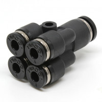Đầu Nối Nhanh Khí Nén Chữ Y 5 Ngã Dạng Nối Giảm Pisco PRG6-4W-C