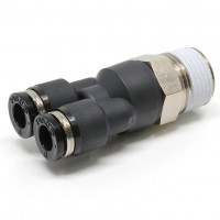 Đầu Nối Nhanh Khí Nén Dạng Chữ Y Ren Ngoài Pisco PX6-03W-C