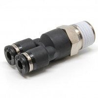 Đầu Nối Nhanh Khí Nén Dạng Chữ Y Ren Ngoài Pisco PX4-02-C