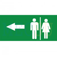 Hình Chỉ Hướng Nanoco EXIT (Toilet, Trái)