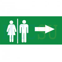 Hình Chỉ Hướng Nanoco EXIT (Toilet, Phải)