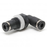 Đầu Nối Nhanh Khí Nén Cong 90° Ren Ngoài Lắp Kẹp Vách Pisco PML4W-C