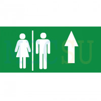 Hình Chỉ Hướng Nanoco EXIT (Toilet, Lên)