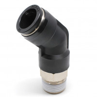 Đầu Nối Nhanh Khí Nén Dạng Cong 45° Ren Ngoài Pisco PLH16-04-C