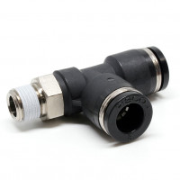 Đầu Nối Nhanh Khí Nén Dạng Chữ T Ren Ngoài Pisco PD8-01W