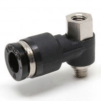 Đầu Nối Nhanh Khí Nén Cong 90° Đầu Lục Giác Trụ Ren Đực Cái Pisco PHF6-M5