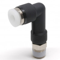 Đầu Nối Nhanh Khí Nén Dạng Cong 90° Ren Ngoài (Dài) Pisco PLL3/16-01W