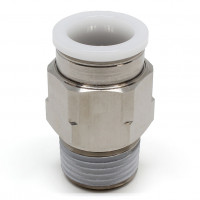Đầu Nối Nhanh Khí Nén Dạng Thẳng Thân Lục Giác Ren Ngoài Pisco PC5/8-04-C