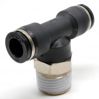 Đầu Nối Nhanh Khí Nén Dạng Chữ T Ren Ngoài Pisco PB10-04-C