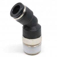 Đầu Nối Nhanh Khí Nén Dạng Cong 45° Ren Ngoài Pisco PLH10-04