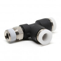 Đầu Nối Nhanh Khí Nén Dạng Chữ T Ren Ngoài Pisco PD1/4-01