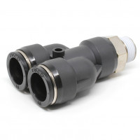 Đầu Nối Nhanh Khí Nén Dạng Chữ Y Ren Ngoài Pisco PX16-03W-C