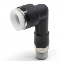 Đầu Nối Nhanh Khí Nén Dạng Cong 90° Ren Ngoài (Dài) Pisco PLL1/2-02-C