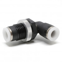 Đầu Nối Nhanh Khí Nén Cong 90° Ren Ngoài Lắp Kẹp Vách Pisco PML3/8-C