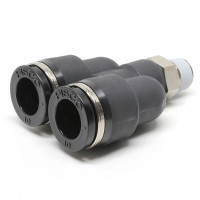 Đầu Nối Nhanh Khí Nén Dạng Chữ Y Ren Ngoài Pisco PX10-01W-C