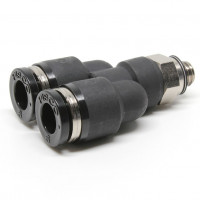 Đầu Nối Nhanh Khí Nén Dạng Chữ Y Ren Ngoài Pisco PX6-M6-C