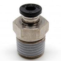 Đầu Nối Nhanh Khí Nén Dạng Thẳng Thân Lục Giác Ren Ngoài Pisco PC4-02W
