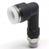 Đầu Nối Nhanh Khí Nén Dạng Cong 90° Ren Ngoài (Dài) Pisco PLL3/8-01W