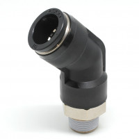 Đầu Nối Nhanh Khí Nén Dạng Cong 45° Ren Ngoài Pisco PLH16-03