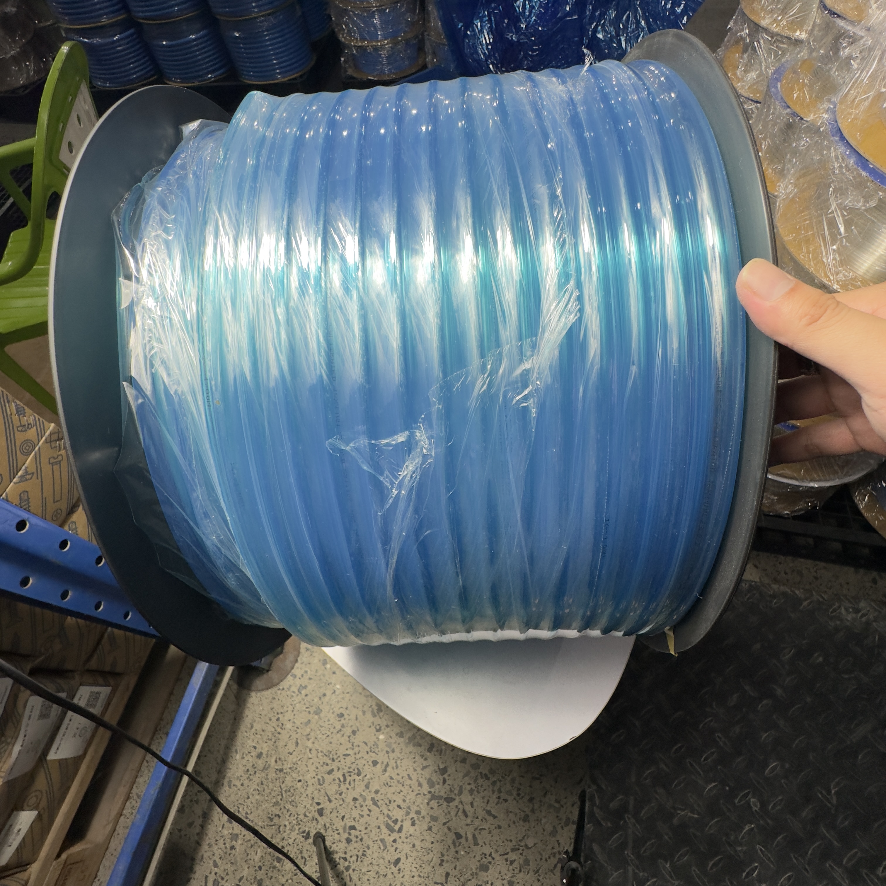 Hình ảnh Dây Hơi Ống Khí Nén Phi 16 PU - Xanh Trong ID 11 X OD 16mm (50m) CDC PU1611