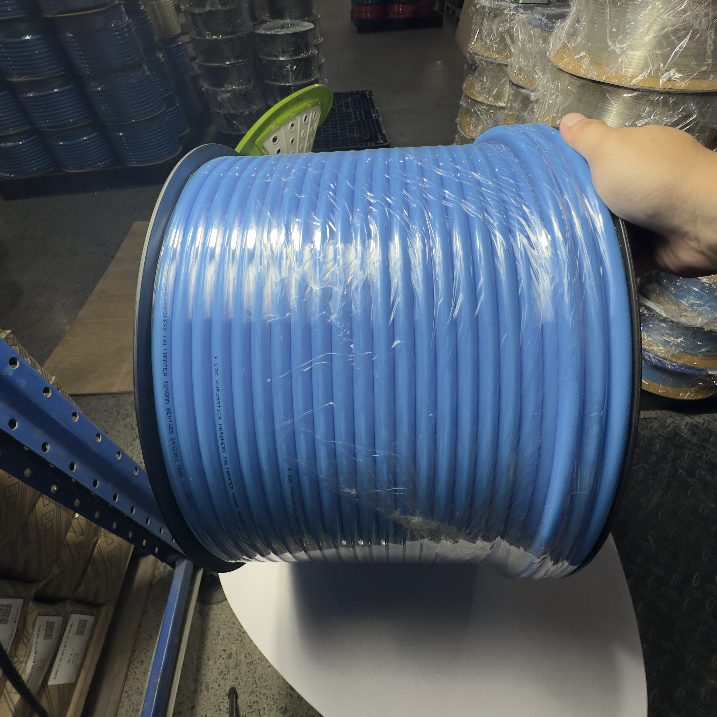 Hình ảnh Dây Hơi Ống Khí Nén Phi 12 PU - Xanh ID 8 X OD 12mm (100m) CDC PU1280